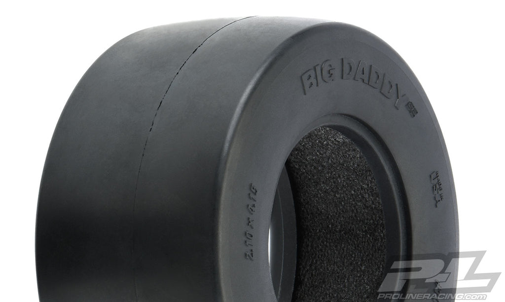 Pro-Line Big Daddy Wide Drag Slick 2.2/3.0 SCT Rear Tires (2) (Clay)