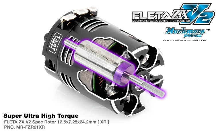 Muchmore Racing FLETA ZX V2 17.5T ER Spec Brushless Motor w/21XR
