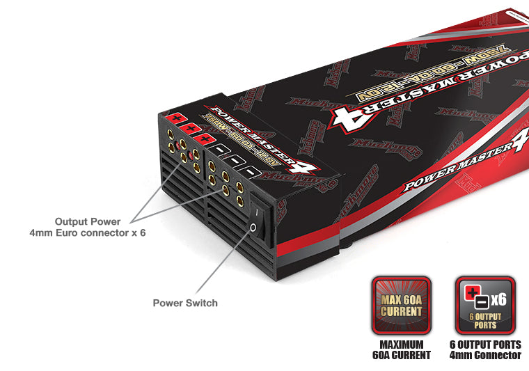 Muchmore Racing CTX-P Power Master4・12.6V 60A [750W] Black