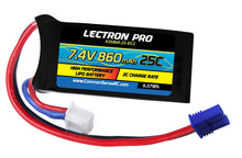 Load image into Gallery viewer, Lectron Pro 7.4V 860mAh 25C Lipo Battery with EC2 Connector for Losi Mini T