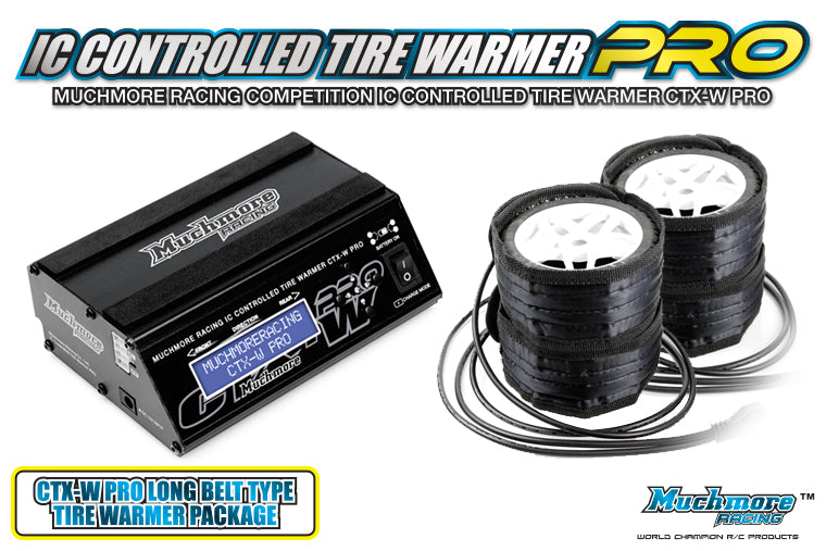 Muchmore IC Controlled Tire Warmer Pro Long Belt Type for 1/10 Off-Road, 1/8 GT, 1/10 Drag