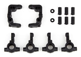 Team Associated RC10B6.4 -1mm Scrub Caster & Steering Blocks (Carbon)