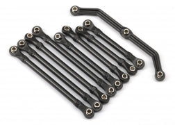 Traxxas trx4m Suspension link set, complete (front & rear) (includes steering link (1), front lower links (2), front upper links (2), rear lower links (4)) (assembled with hollow balls)