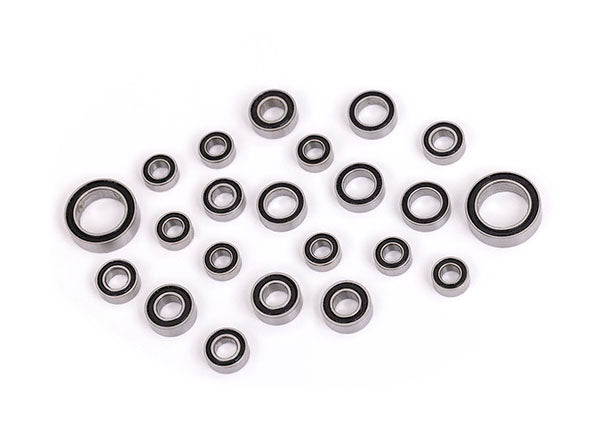 Traxxas trx4m Ball bearing set, black rubber sealed, complete (3x6x2.5mm (8), 5x8x2.5mm (4), 4x8x3mm (4), 8x12x3.5mm (2), 3.5x7x2.5mm (4))