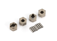 Load image into Gallery viewer, traxxas trx4m Wheel hubs, 7mm hex (steel) (4)/ axle pins (8)