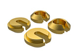 Lower retainer, shock, brass (1 gram each) (4)