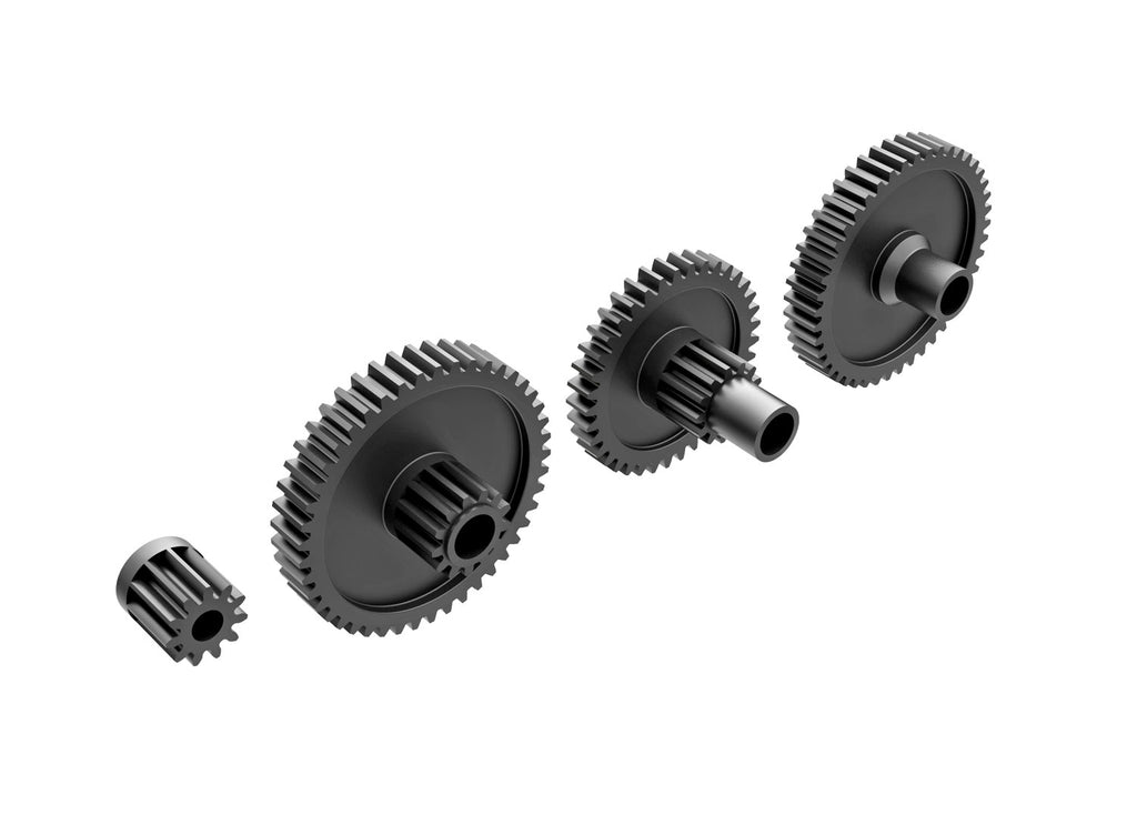 traxxas trx4m Gear set, transmission, low range (crawl) (40.3:1 reduction ratio)/ pinion gear, 11-tooth