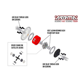 Arrma Metal Diff Case