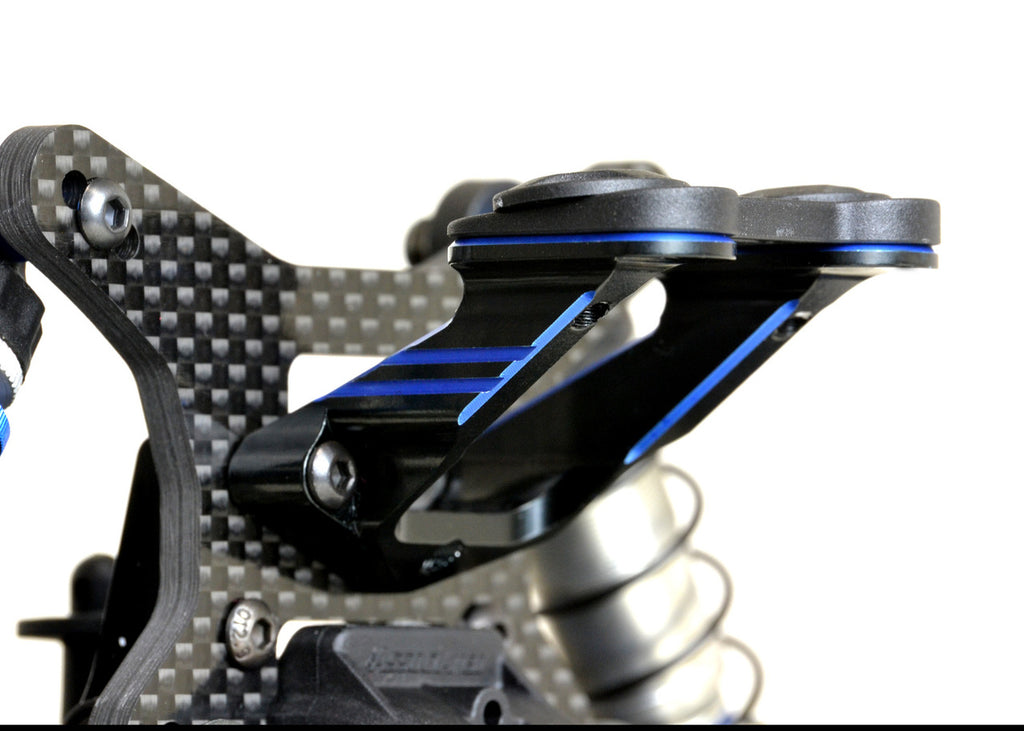 Exotek B74 HD Aluminum Wing Mount (Black/Blue)