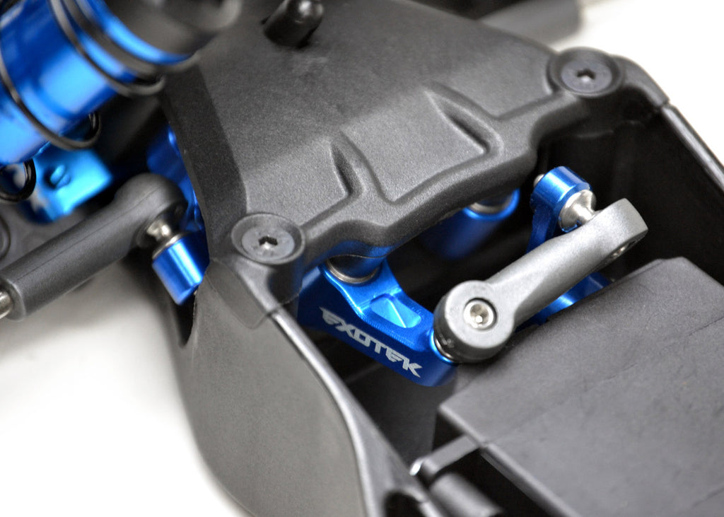 Exotek DR10 Aluminum HD Steering Crank Set (Blue)