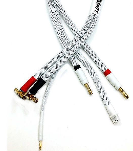 2S Pro Charge Cable with 4/5mm Bullet Connector (White)