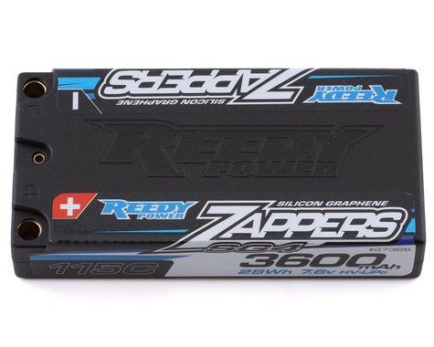 Reedy Zappers HV SG4 2S Low Profile Shorty 115C LiPo Battery (7.6V/3600mAh) w/5mm Bullets