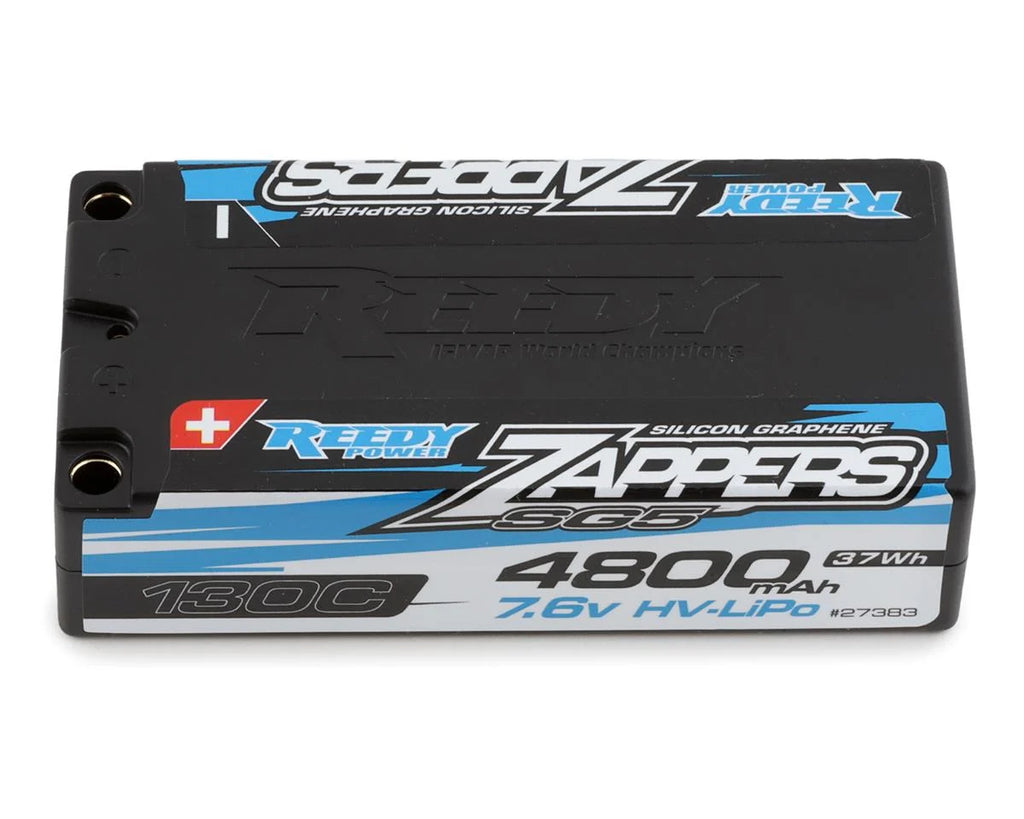 Reedy Zappers HV SG5 2S Shorty 130C LiPo Battery (7.6V/4800mAh) w/5mm Bullets