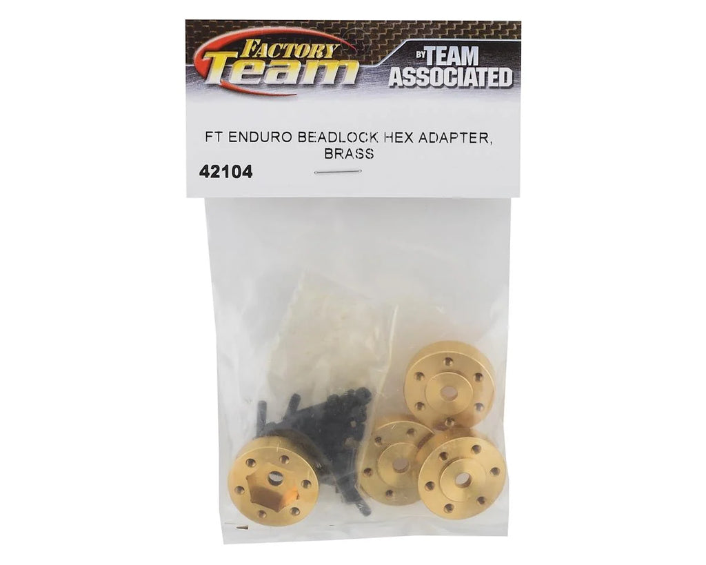 Element RC Factory Team Enduro Brass Beadlock Hex Adapters (4)