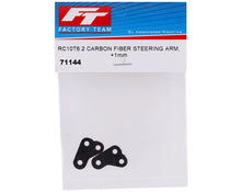 Load image into Gallery viewer, Factory Team RC10T6.2 Carbon Fiber +1mm Steering Arm (2)
