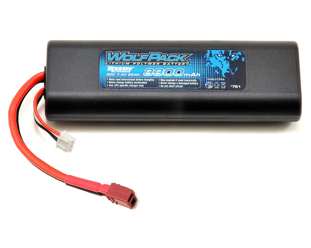 Reedy WolfPack Gen2 2S Hard Case LiPo Battery Pack 30C (7.4V/3300mAh) w/T-Style Connector