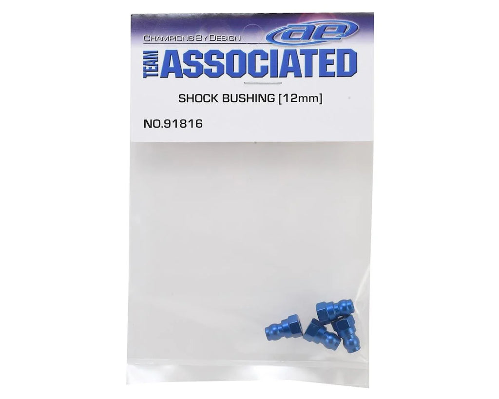 Team Associated 12mm Aluminum Shock Bushings (Blue)