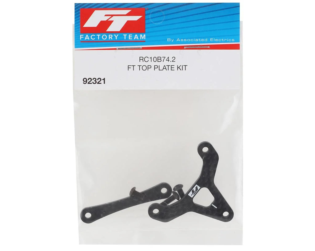 Team Associated RC10B74.2 Factory Team Carbon Top Plate Kit