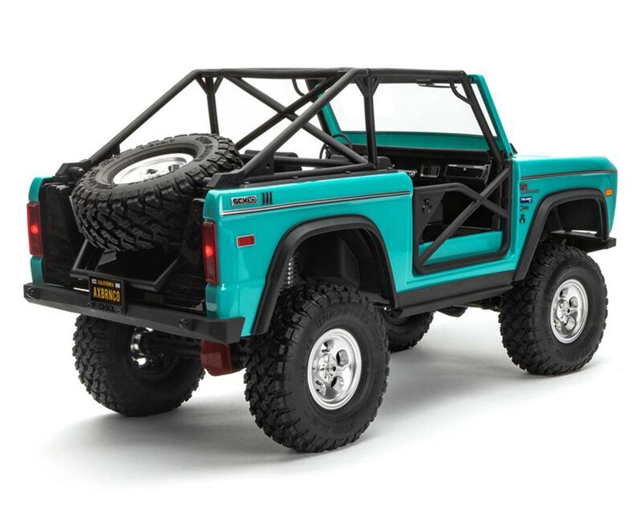 Axial SCX10 III "Early Ford Bronco" RTR 1/10 4WD Rock Crawler (Turquoise Blue) w/DX3 2.4GHz Radio