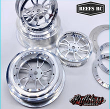 Load image into Gallery viewer, Reefs RC KURL Beadlock Aluminum 2.2/3.0&quot; Drag Wheels (4pcs) w Rings and Hardware