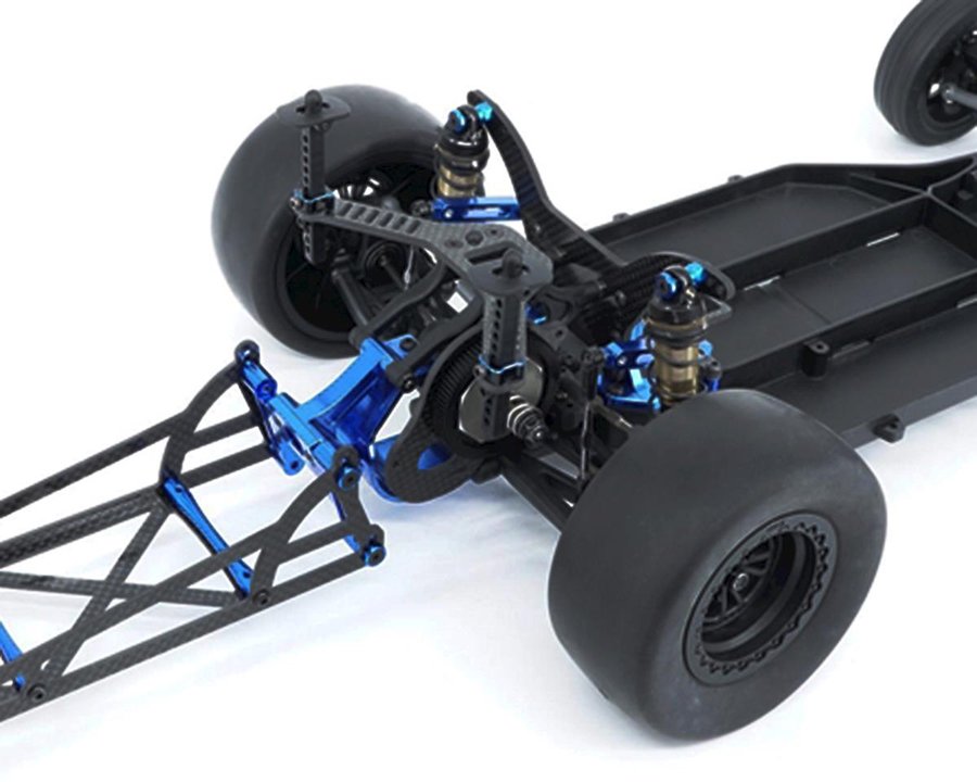 DragRace Concepts DR10 Carbon Fiber 24mm Extended Rear Body Mount Kit - Gun Metal