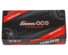 Load image into Gallery viewer, Gens Ace 2S LiPo Battery 60C (7.4V/4600mAh) w/4mm Bullets