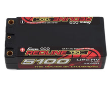 Load image into Gallery viewer, Gens Ace Redline 2s Shorty LiHV LiPo Battery 130C w/5mm Bullets (7.6V/5100mAh)