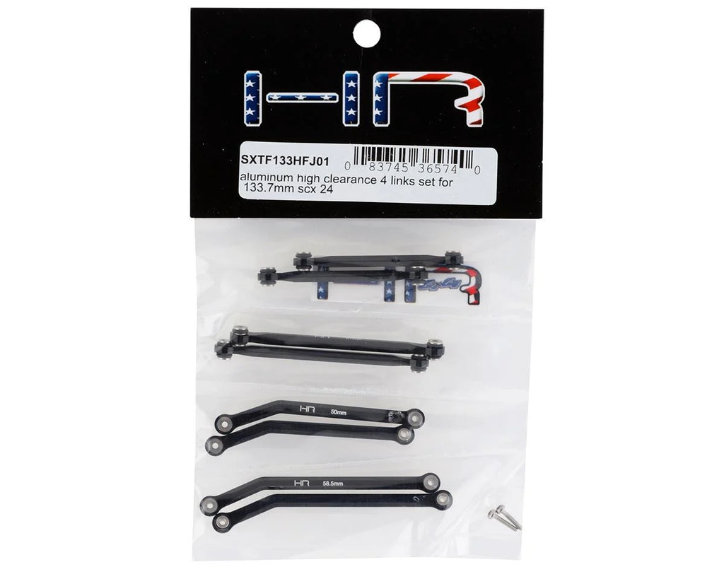 Hot Racing Axial SCX24 Aluminum High Clearance 4 Link Set (133.7mm)