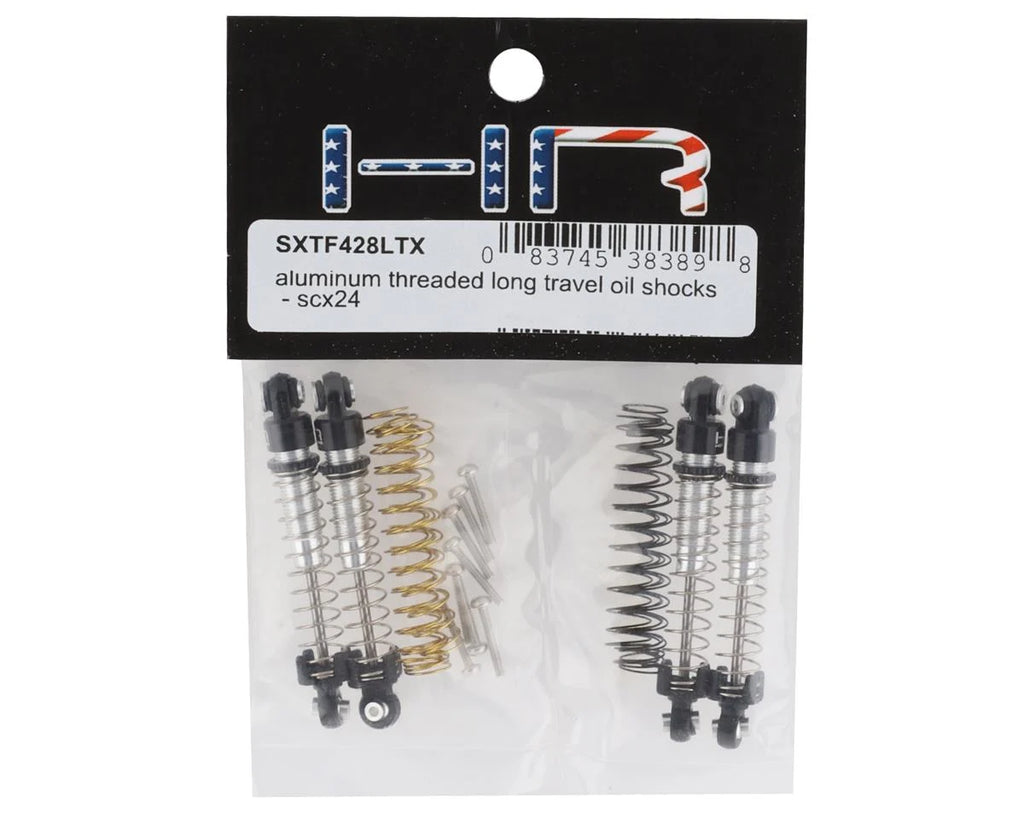 Hot Racing Axial SCX24 Aluminum Threaded Long Travel Oil Shocks (4)