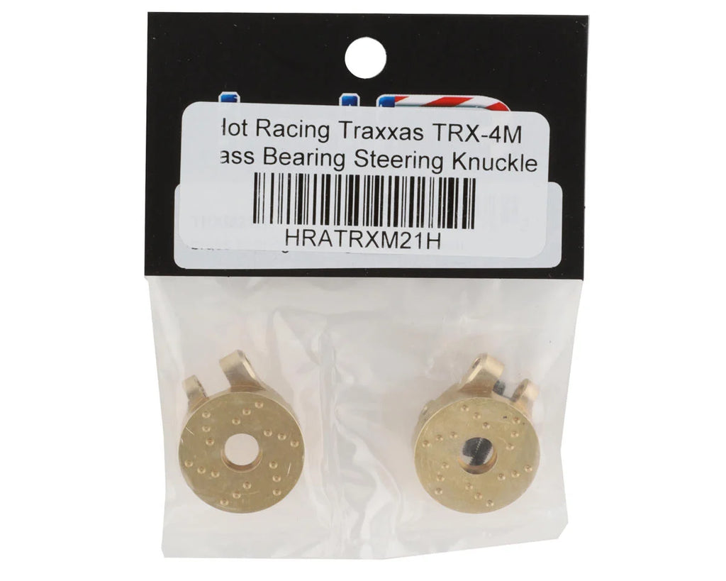 Hot Racing Traxxas TRX-4M Brass Steering Knuckle (2) (19.4g) (For Bearing Use)