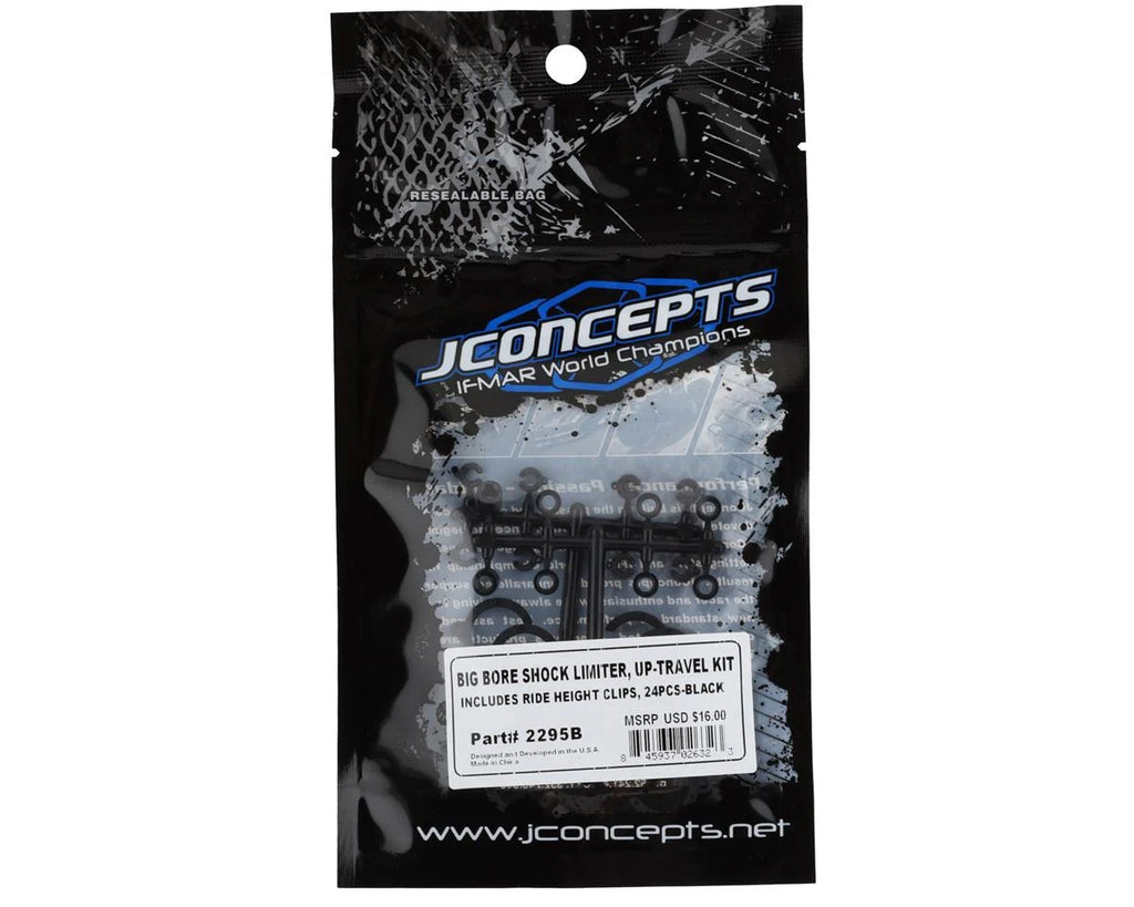 JConcepts Traxxas Big Bore Shock Limiter Kit (Black) (24)