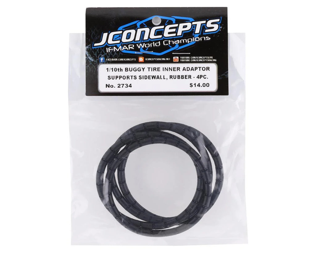 JConcepts 1/10th 2.2" Buggy Tire Inner Sidewall Support Adaptor (4)