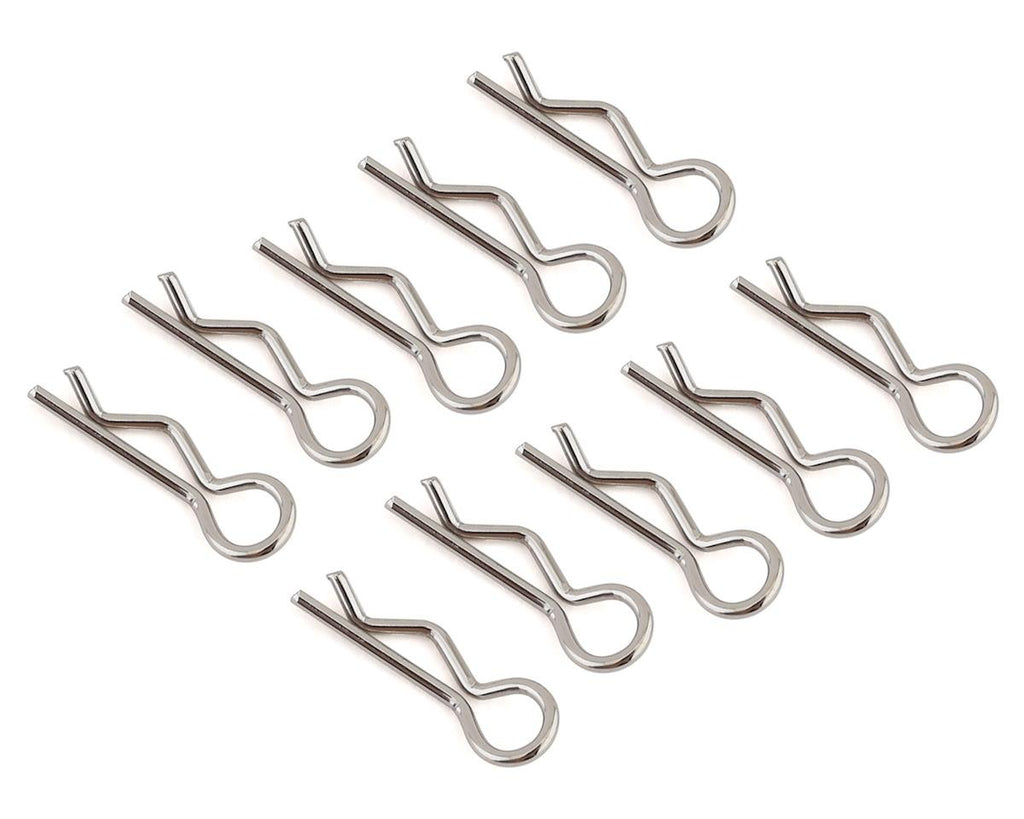 JConcepts Compact Angled Body Clips (10) (Silver)
