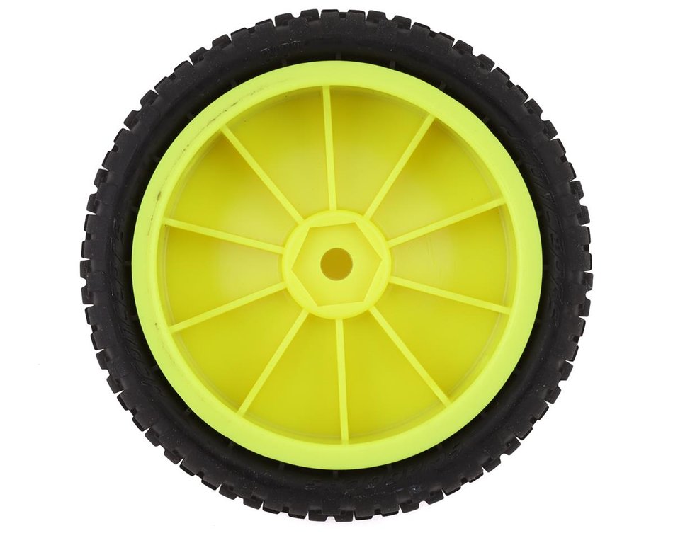 JConcepts Swaggers 2.2" 2WD Front Buggy Mounted Carpet Tires (Yellow) (2) (Pink) w/12mm Hex