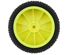 Load image into Gallery viewer, JConcepts Swaggers 2.2&quot; 2WD Front Buggy Mounted Carpet Tires (Yellow) (2) (Pink) w/12mm Hex