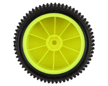 Load image into Gallery viewer, JConcepts Nessi 2.2&quot; Pre-Mounted Rear Buggy Carpet Tires (Yellow) (2) (Pink) w/12mm Hex