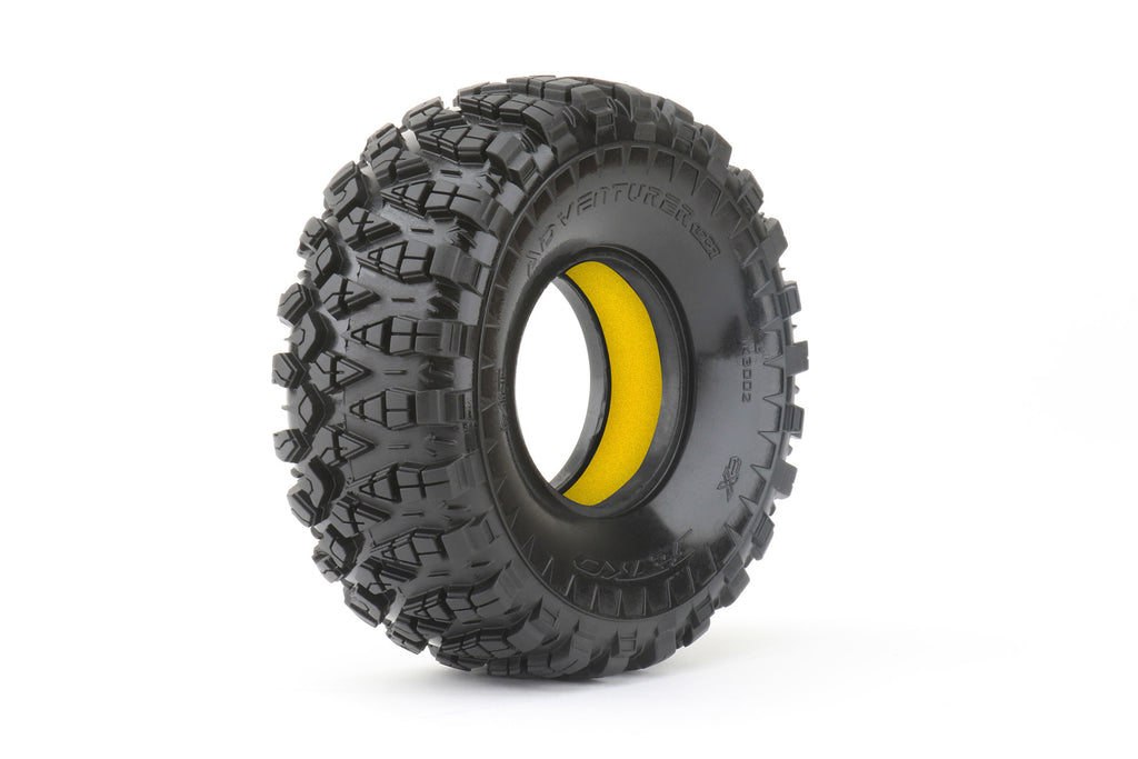 1/10 1.9 Crawler Adventurer Tires, Super Soft, Yellow (2)