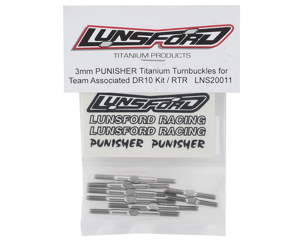 Lunsford Associated DR10 "Punisher" Titanium Turnbuckle Kit