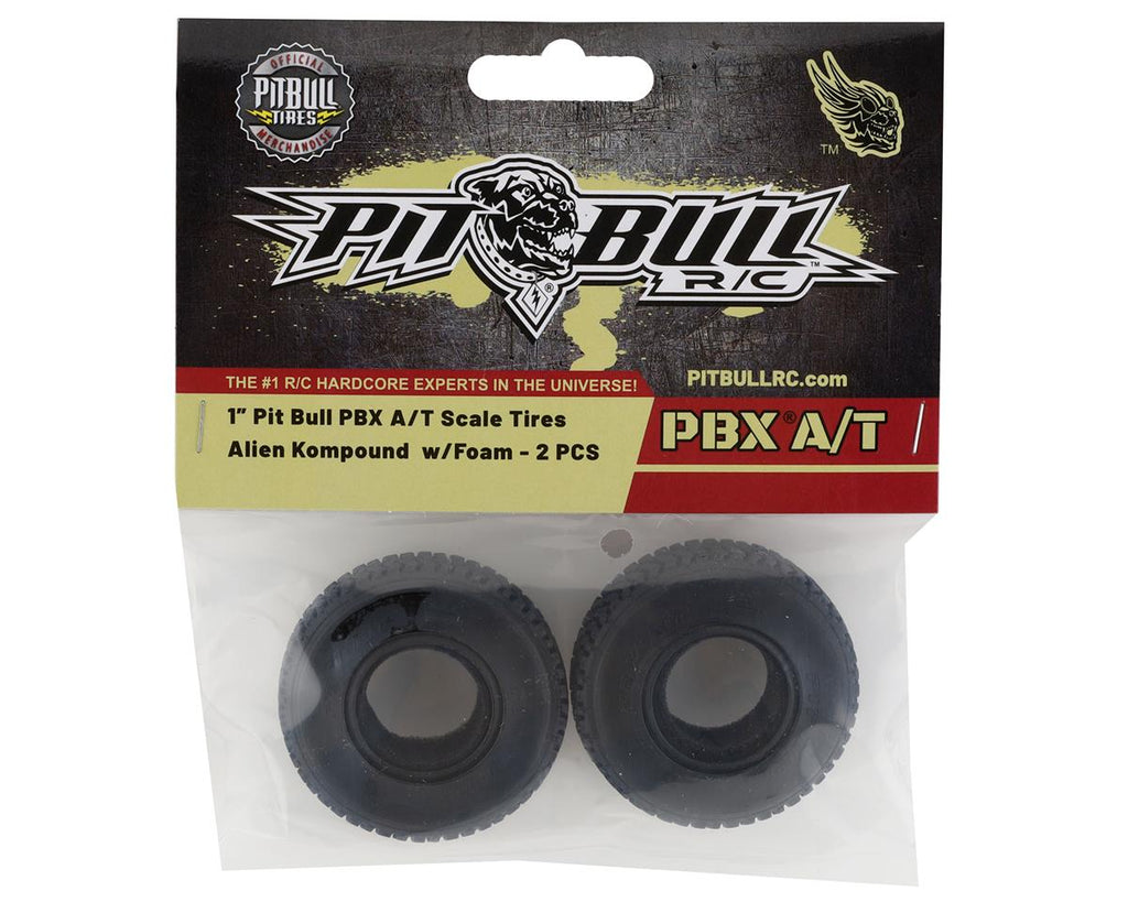 Pit Bull Tires PBX A/T 1.0" Micro Crawler Tires w/Foam (2) (Alien)