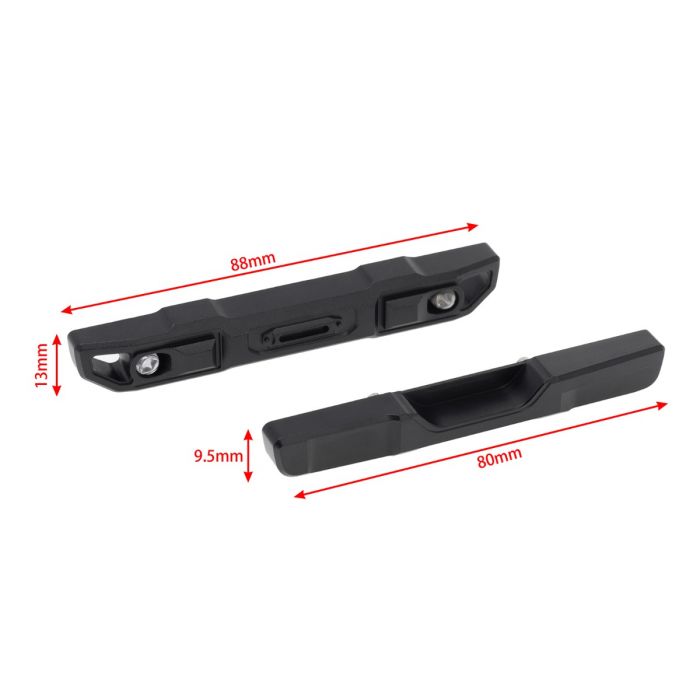 Powerhobby Front Rear Aluminum Bumper, for Axial SCX24 Jeep Wrangler / Gladiator / Bronco