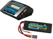 Power Pack #01 - ACDC-10A Charger + 1 x 7.4V 5200mah 35C w/ XT60 + Gray Adapter (#2S5200-35X)