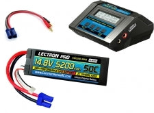 Power Pack #56 - ACDC-10A Charger + 1 x 14.8V 5200mah 50C Hard Pack w/ EC5 Connector (#4S5200-50H5)