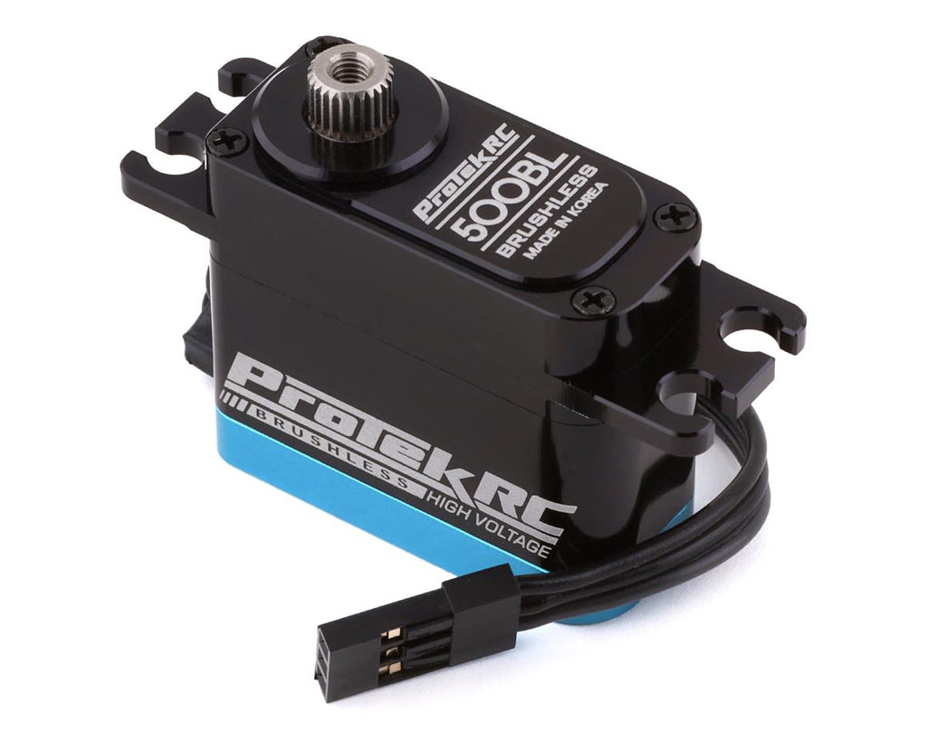 ProTek RC 500BL "Black Label" 1/12 High Torque Brushless Mini Servo (High Voltage/Metal Case)