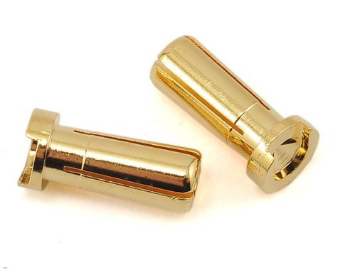 ProTek RC 4mm Low Profile "Super Bullet" Solid Gold Connectors (2 Male)