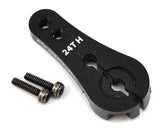 ProTek RC 4mm Aluminum Long Clamping Servo Horn (Black) (24T-Hitec)