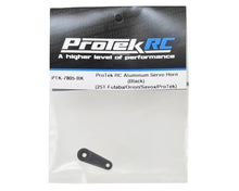 Load image into Gallery viewer, ProTek RC Aluminum Servo Horn (Black) (25T-Futaba/Orion/Savox/ProTek)