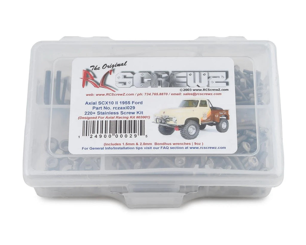 RC Screwz Axial SCX10 II 1955 Ford Stainless Steel Screw Kit