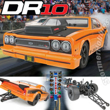 Load image into Gallery viewer, Team Associated DR10 RTR Brushless Drag Race Car (Orange) w/2.4GHz Radio &amp; DVC
