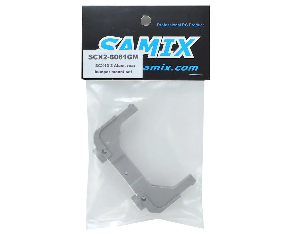 Samix SCX10 II Rear Aluminum Bumper Mount (Grey)