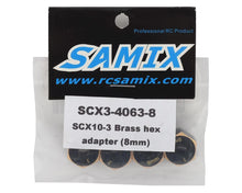 Load image into Gallery viewer, Samix SCX10 III Brass 12mm Hex Adapter (4) (8mm)
